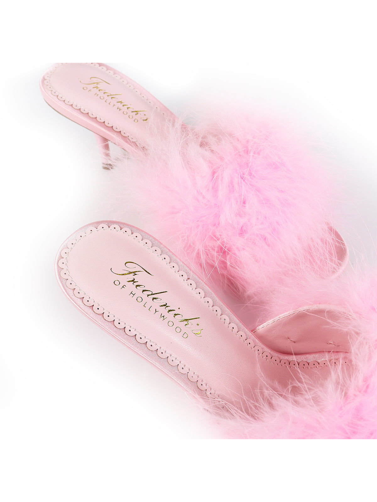 Luxor Feather Mule - Baby Pink