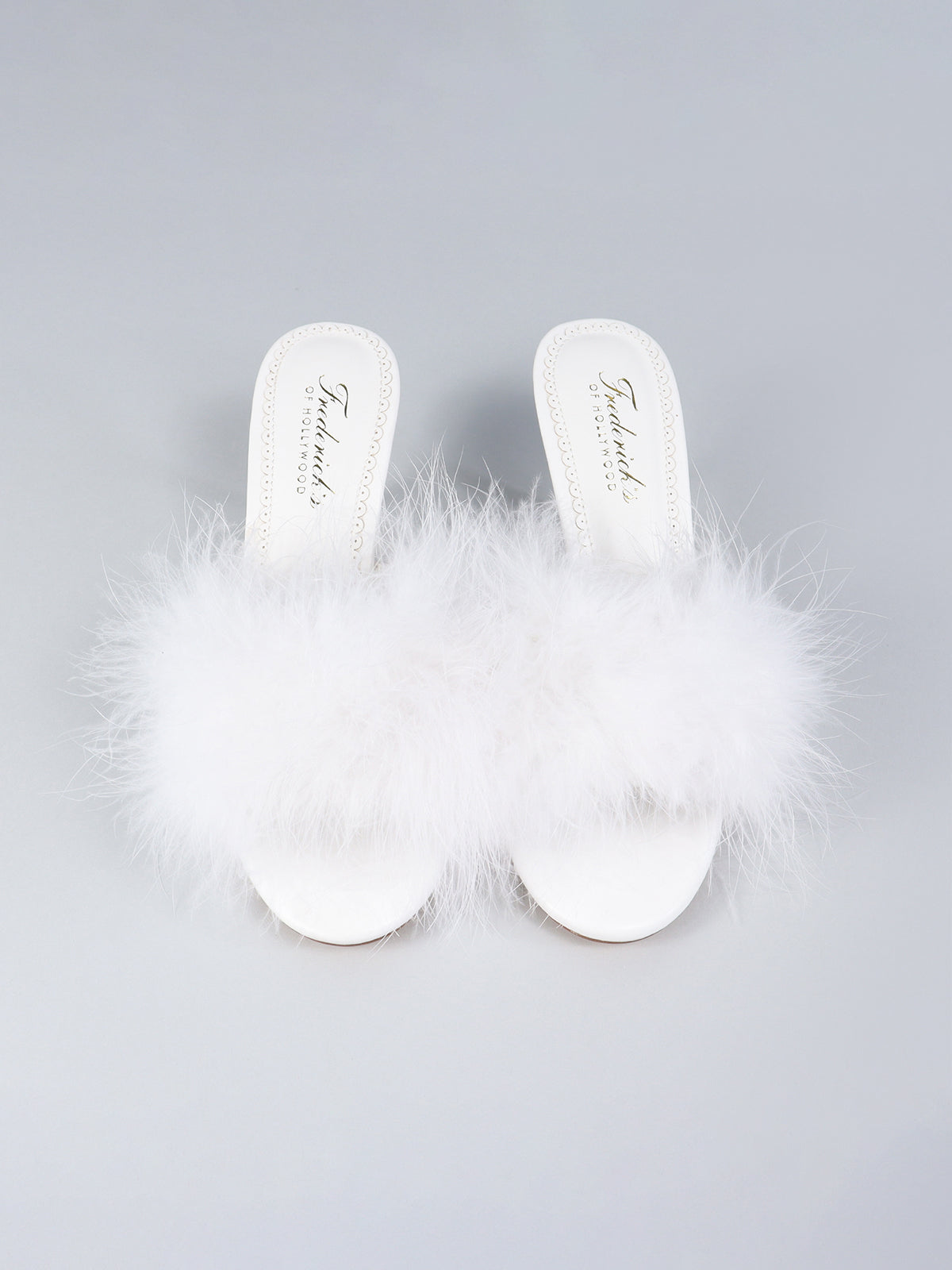 Luxor Feather Mule - White