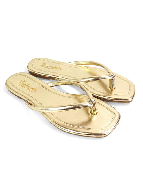 Tallulah Thong Flat Sandal - Frederick's of Hollywood