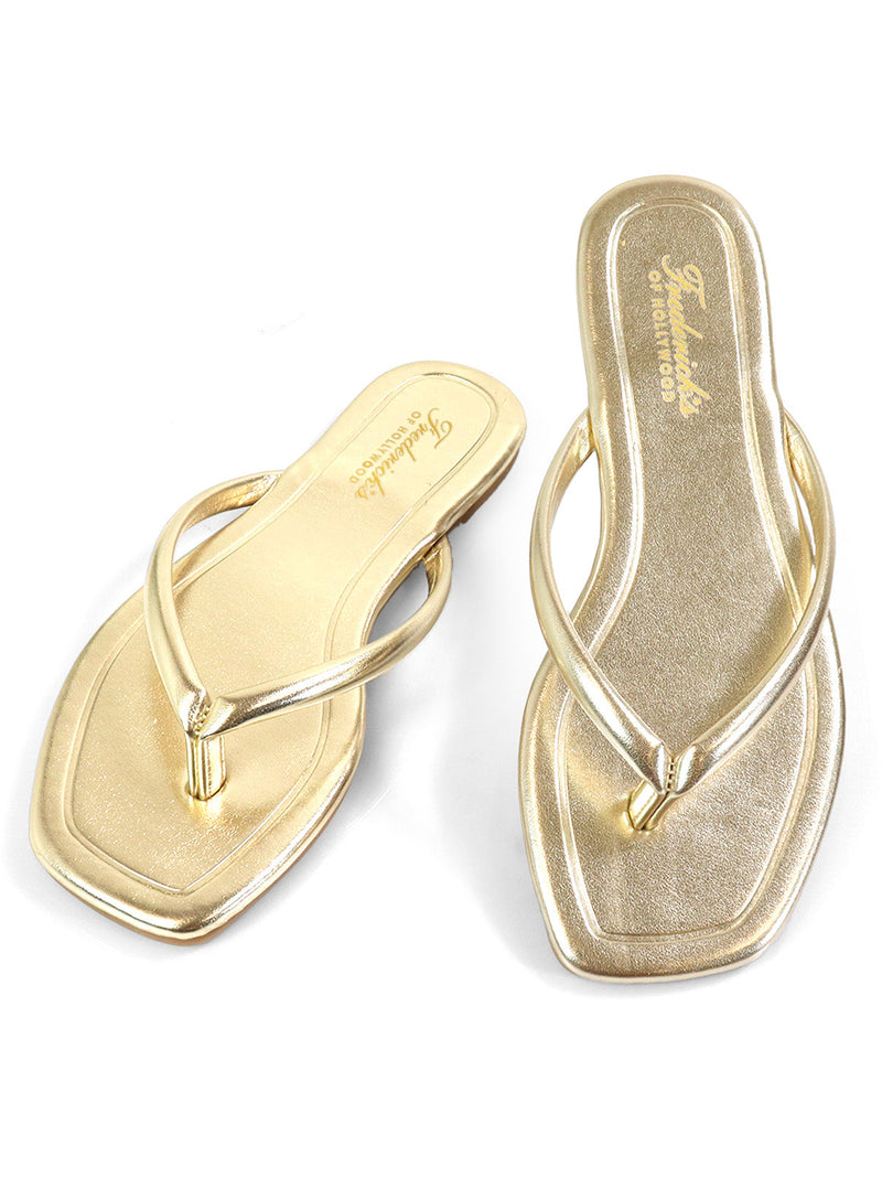 Tallulah Thong Flat Sandal - Frederick's of Hollywood
