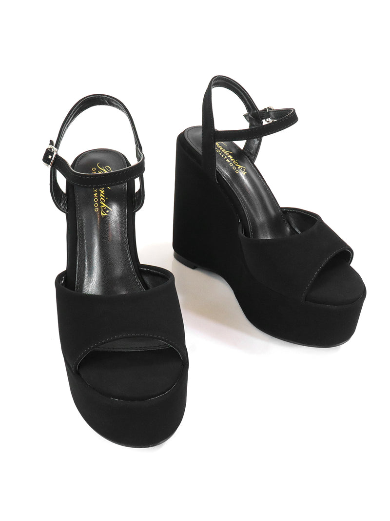 Tony Peep Toe Wedges - Frederick's of Hollywood