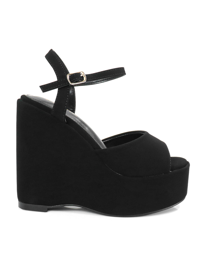Tony Peep Toe Wedges - Frederick's of Hollywood