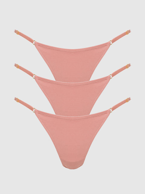 Bailey Stretch Cotton Bikini 3 Pack - Frederick's of Hollywood