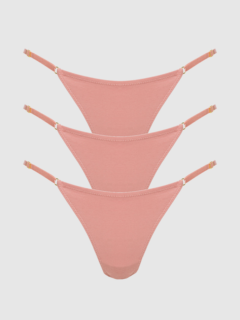 Bailey Stretch Cotton Bikini 3 Pack - Frederick's of Hollywood
