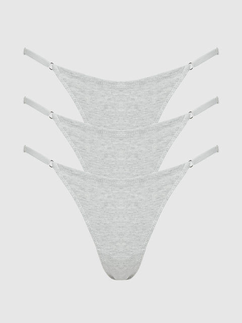 Bailey Stretch Cotton Bikini 3 Pack - Frederick's of Hollywood