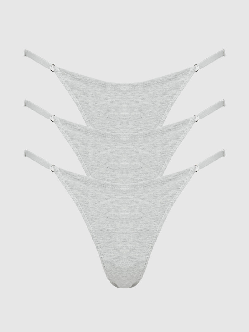 Bailey Stretch Cotton Bikini 3 Pack - Frederick's of Hollywood
