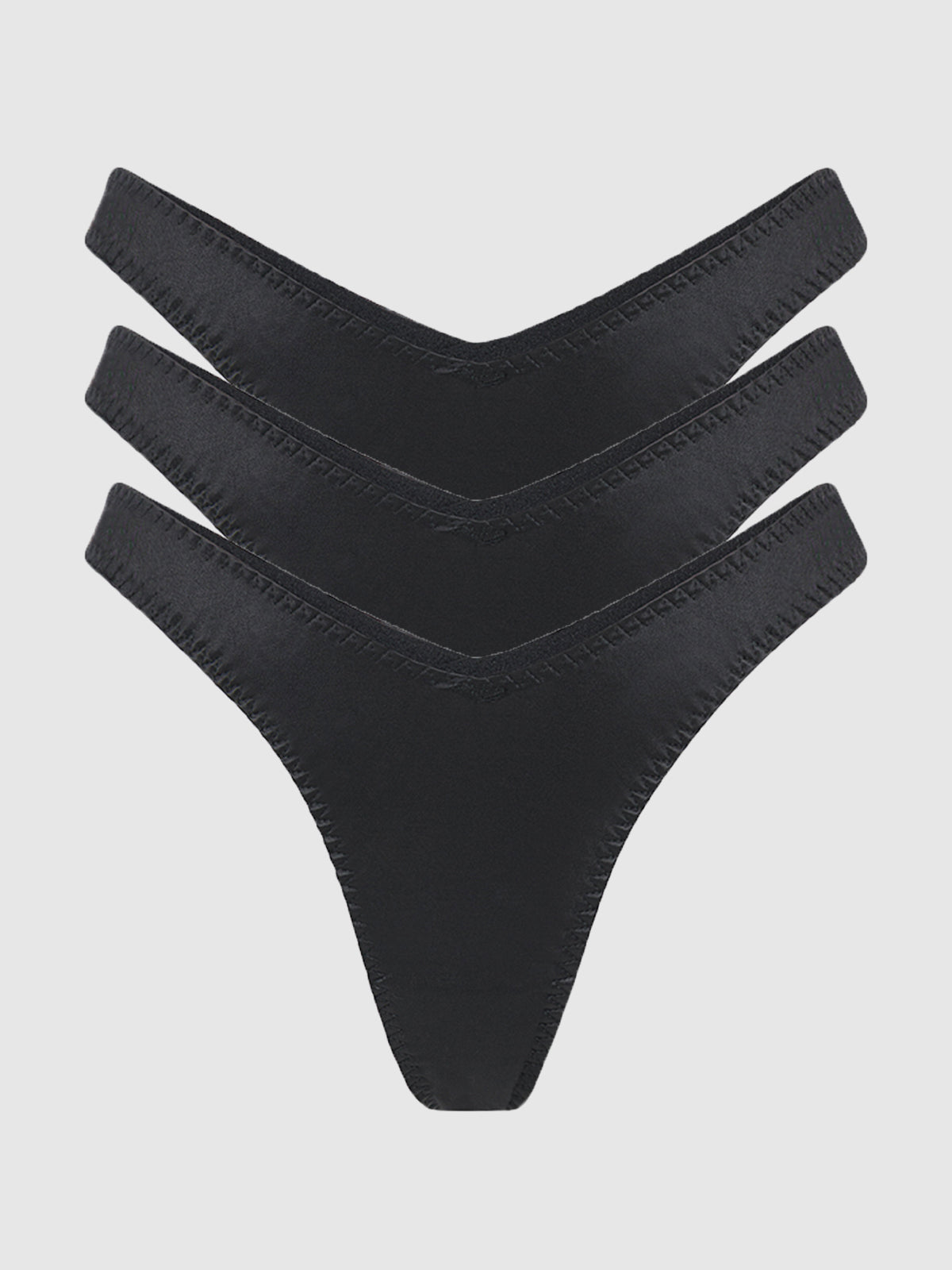 Rising Star Liquid Satin Tanga 3 Pack - Frederick's of Hollywood