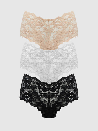 Jessica Lace Cheeky 3 Pack - Frederick's of Hollywood