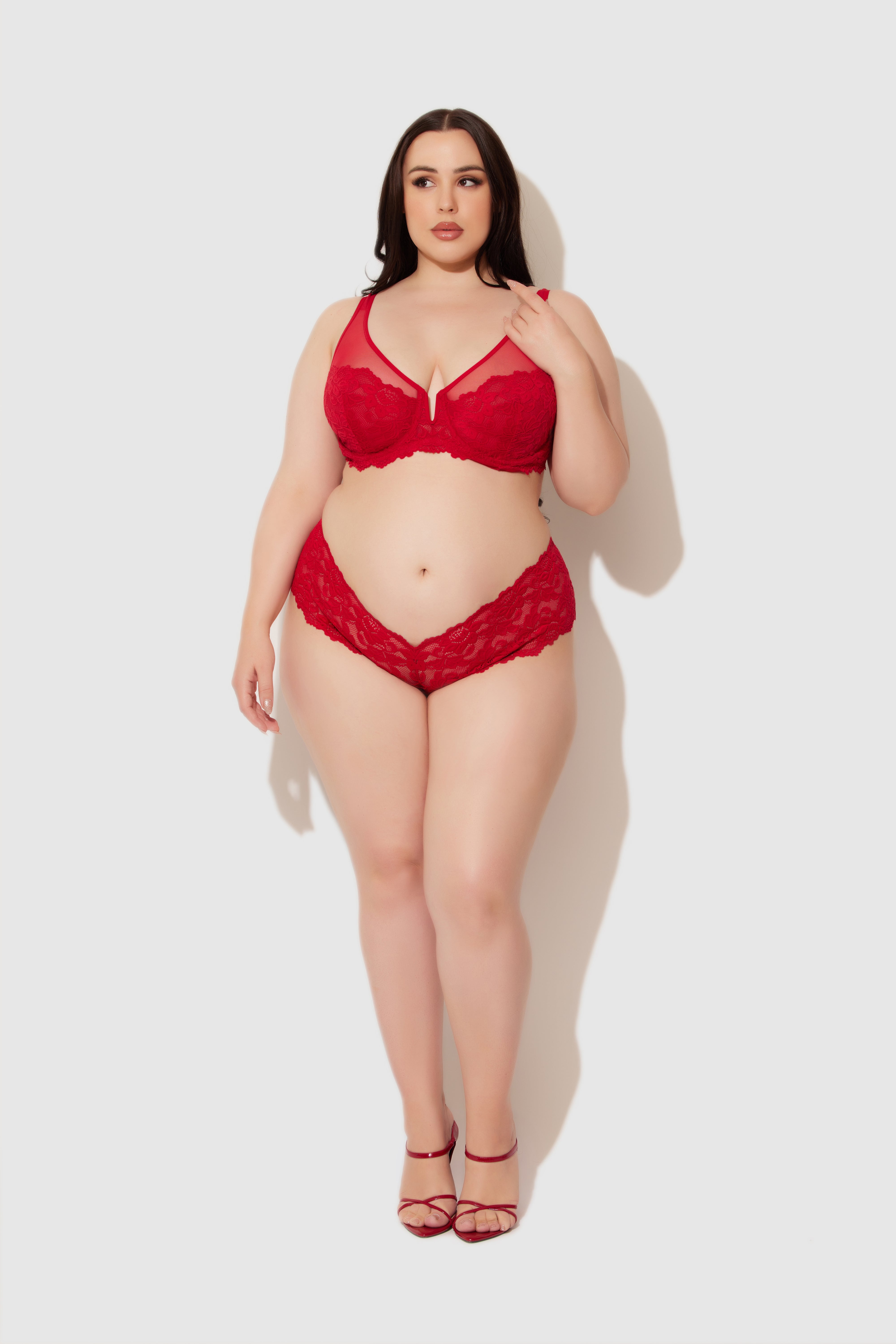 Jessica Lace Full Figure Bra - Fredricks of Hollywood