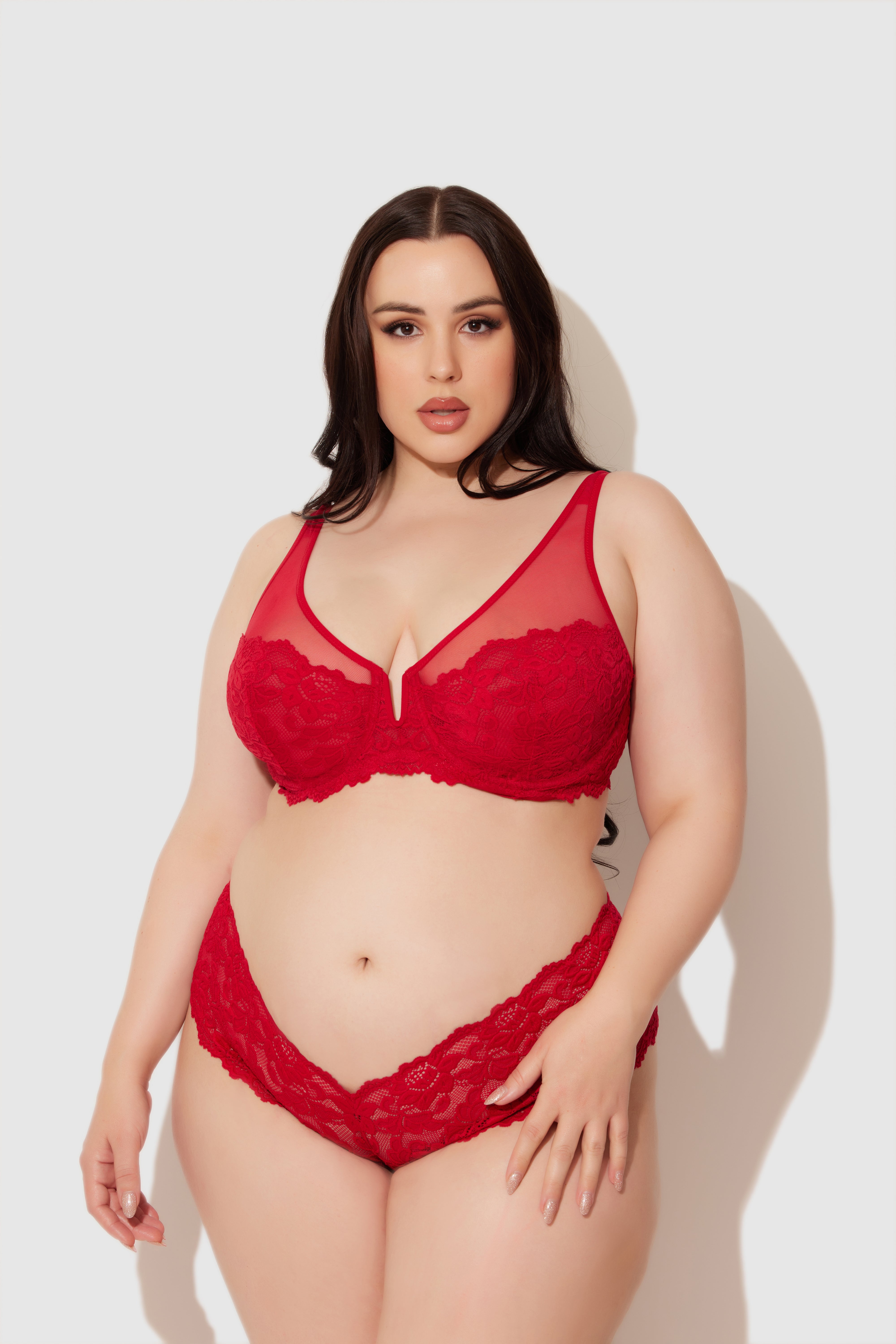 Jessica Lace Full Figure Bra - Fredricks of Hollywood