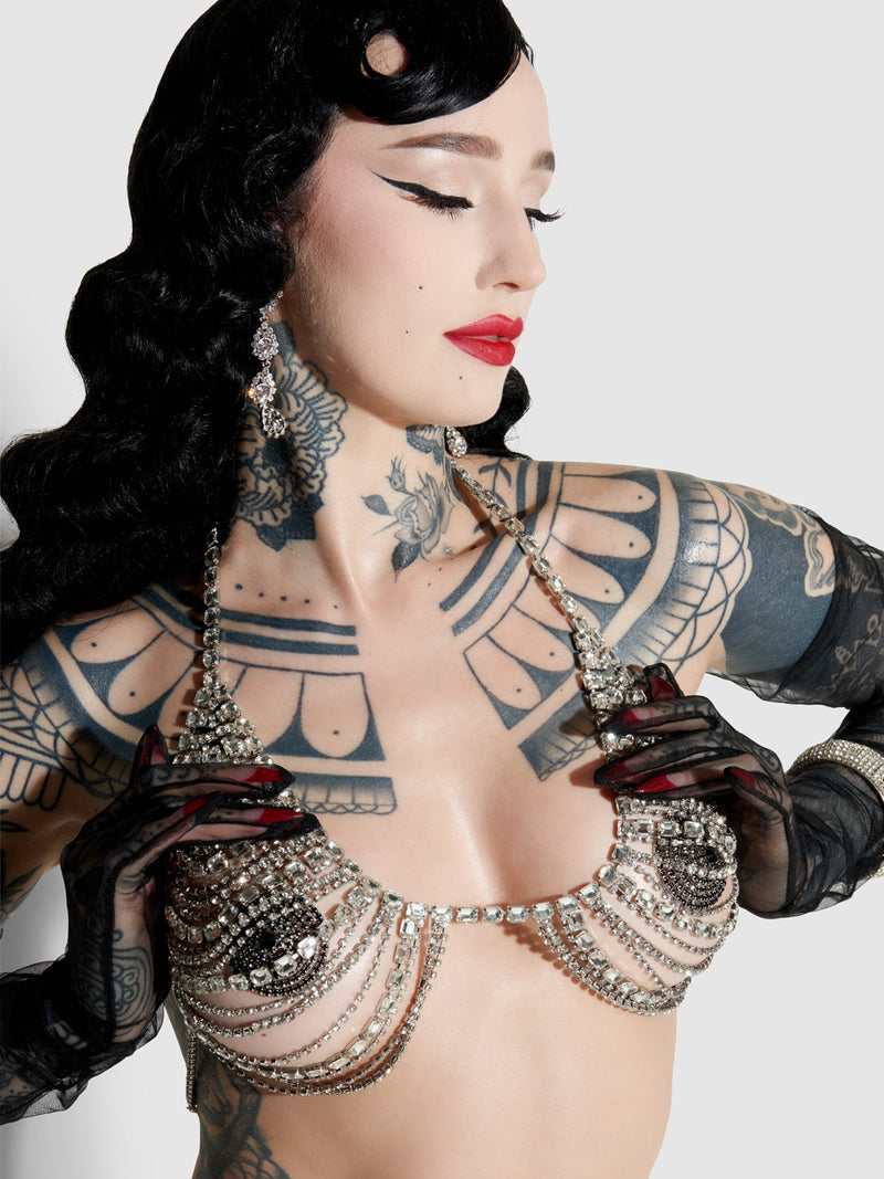 Ziggy Rhinestone Multi Stone Bra - Fredericks Of Hollywood