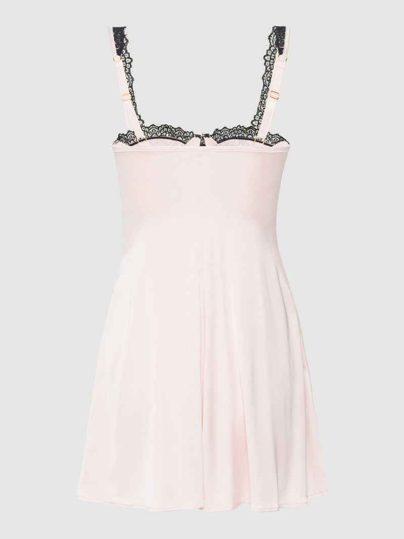 Rosalind Lace Bodice & Satin Skirt Babydoll - Fredericks of Hollywood