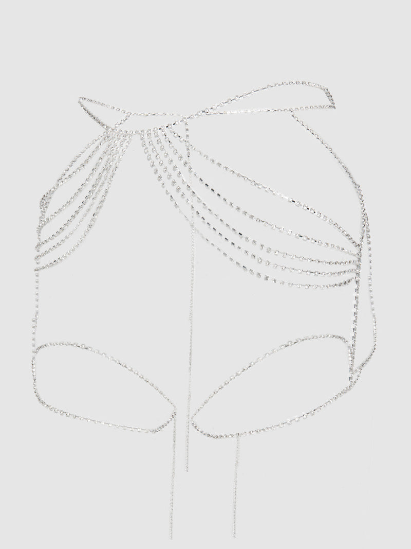 Ziggy Rhinestone Drape Garter - Fredericks Of Hollywood