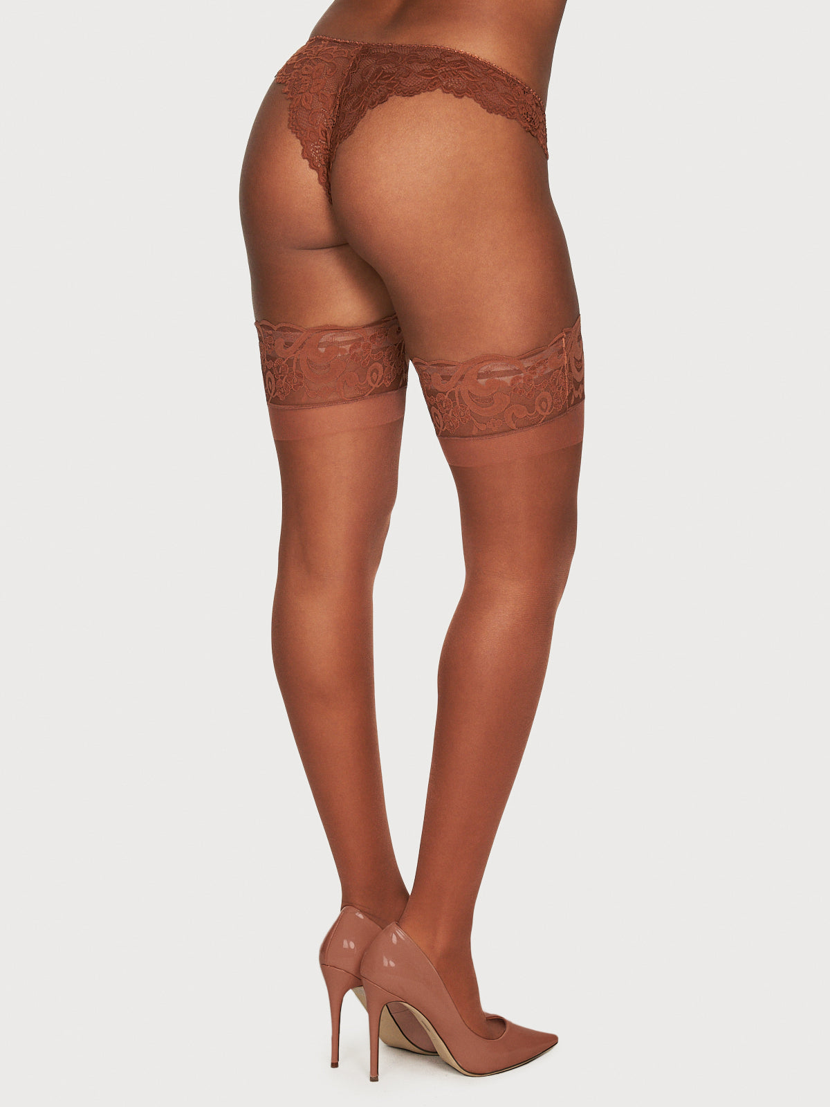 Cassie Lace Stay Up Thigh Highs - Fredericks of Hollywood