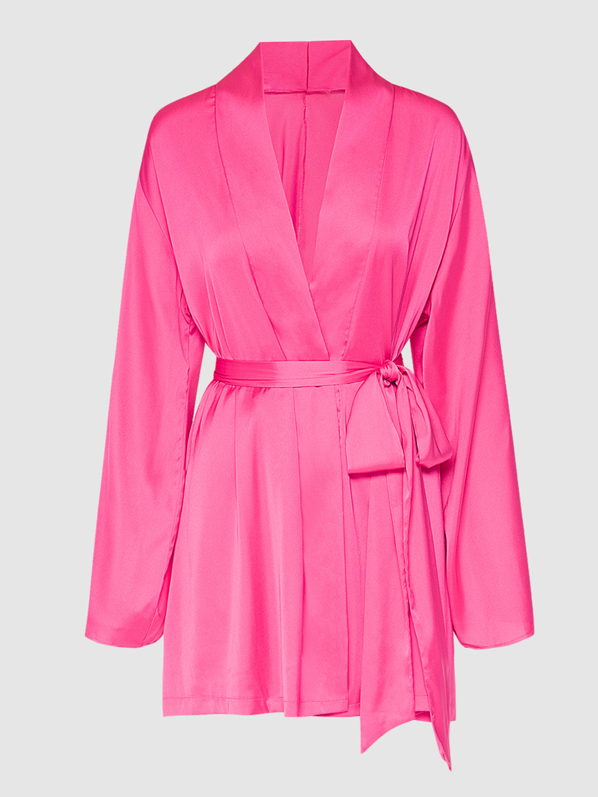 Petra Satin Short Robe - Fredericks of Hollywood