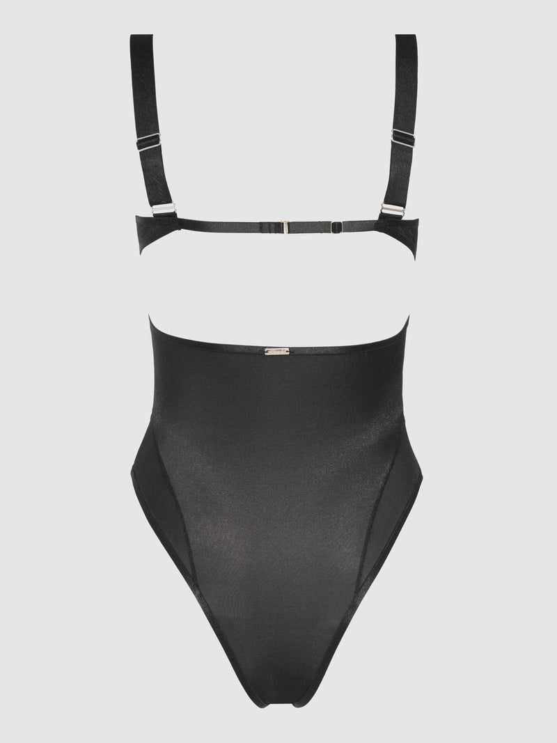 Pia Layered Bra With Mesh Bodysuit - Fredericks of Hollywood