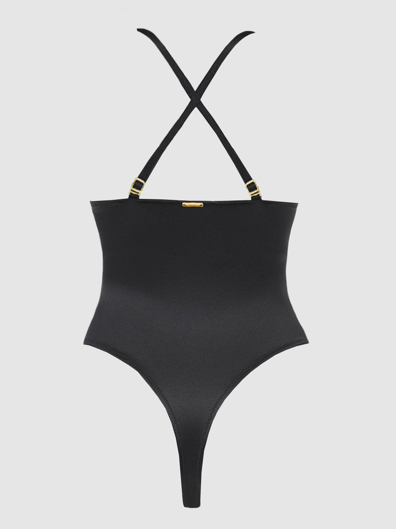 Rising Star Plunge Push Up Bodysuit - Fredericks of Hollywood
