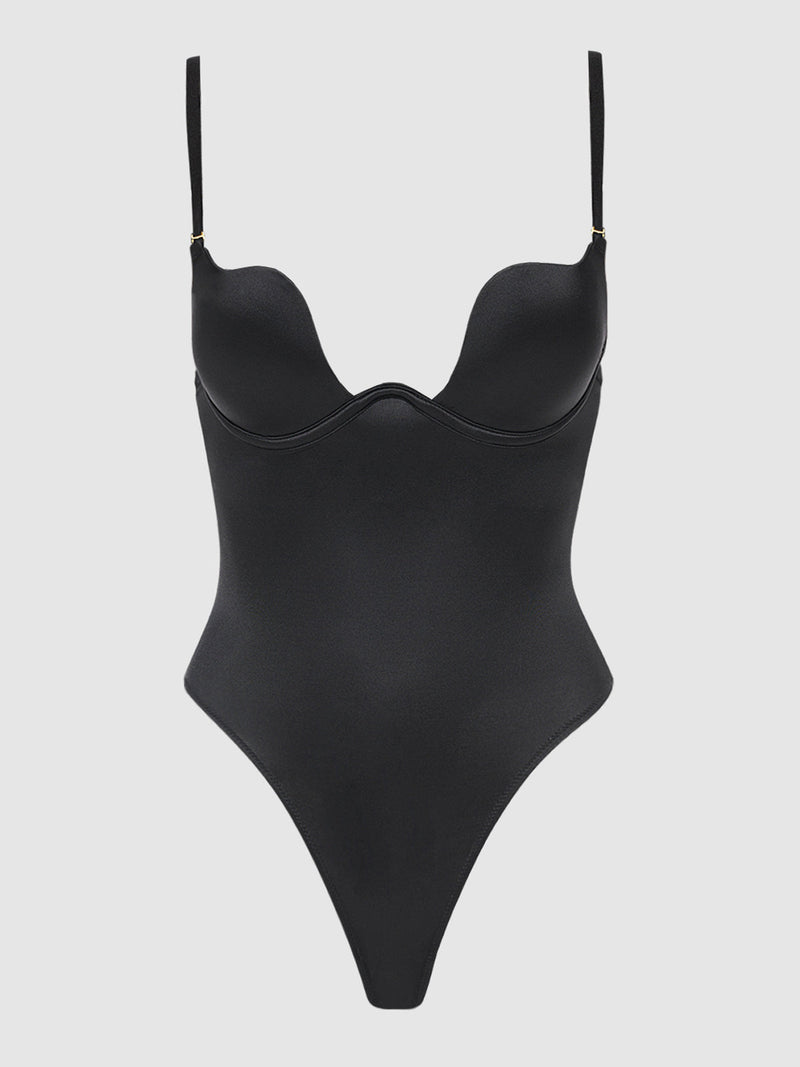 Rising Star Plunge Push Up Bodysuit - Fredericks of Hollywood