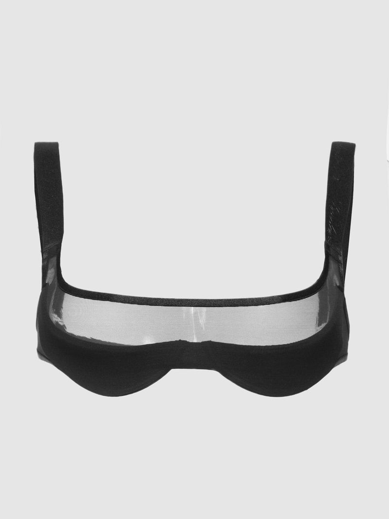 Raven Balconette Mesh Bra - Fredricks of Hollywood