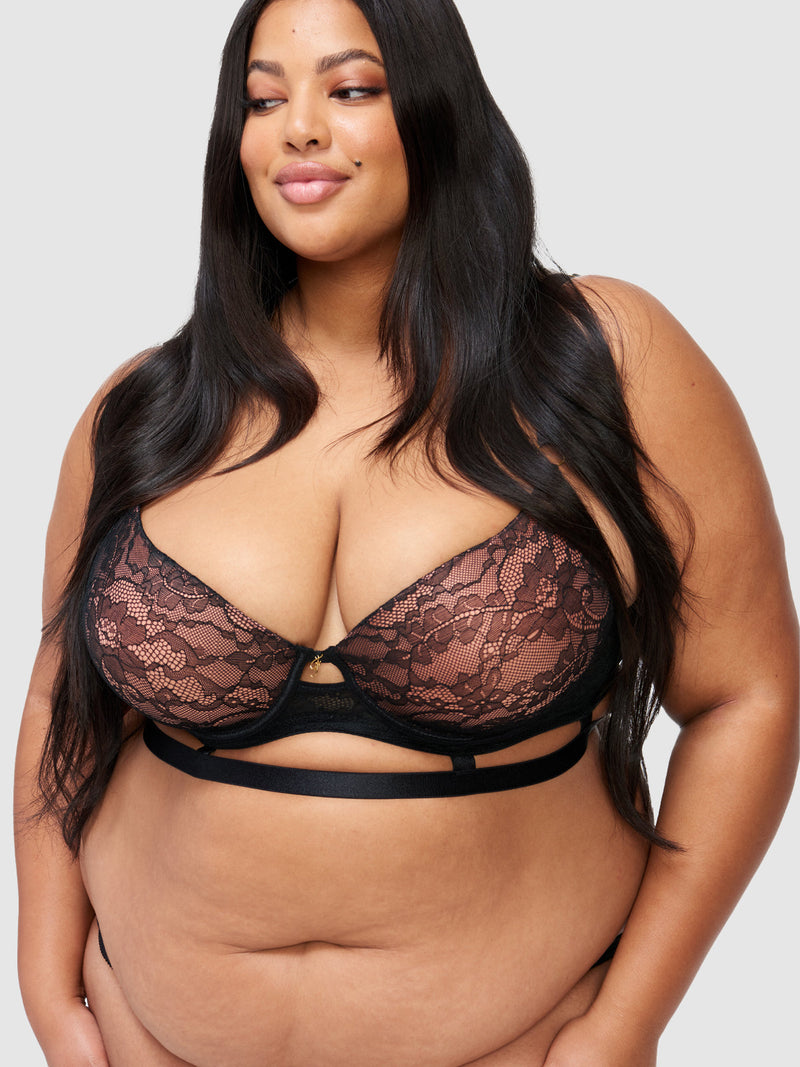 Natasha Longline Push Up Bra - Fredericks of Hollywood