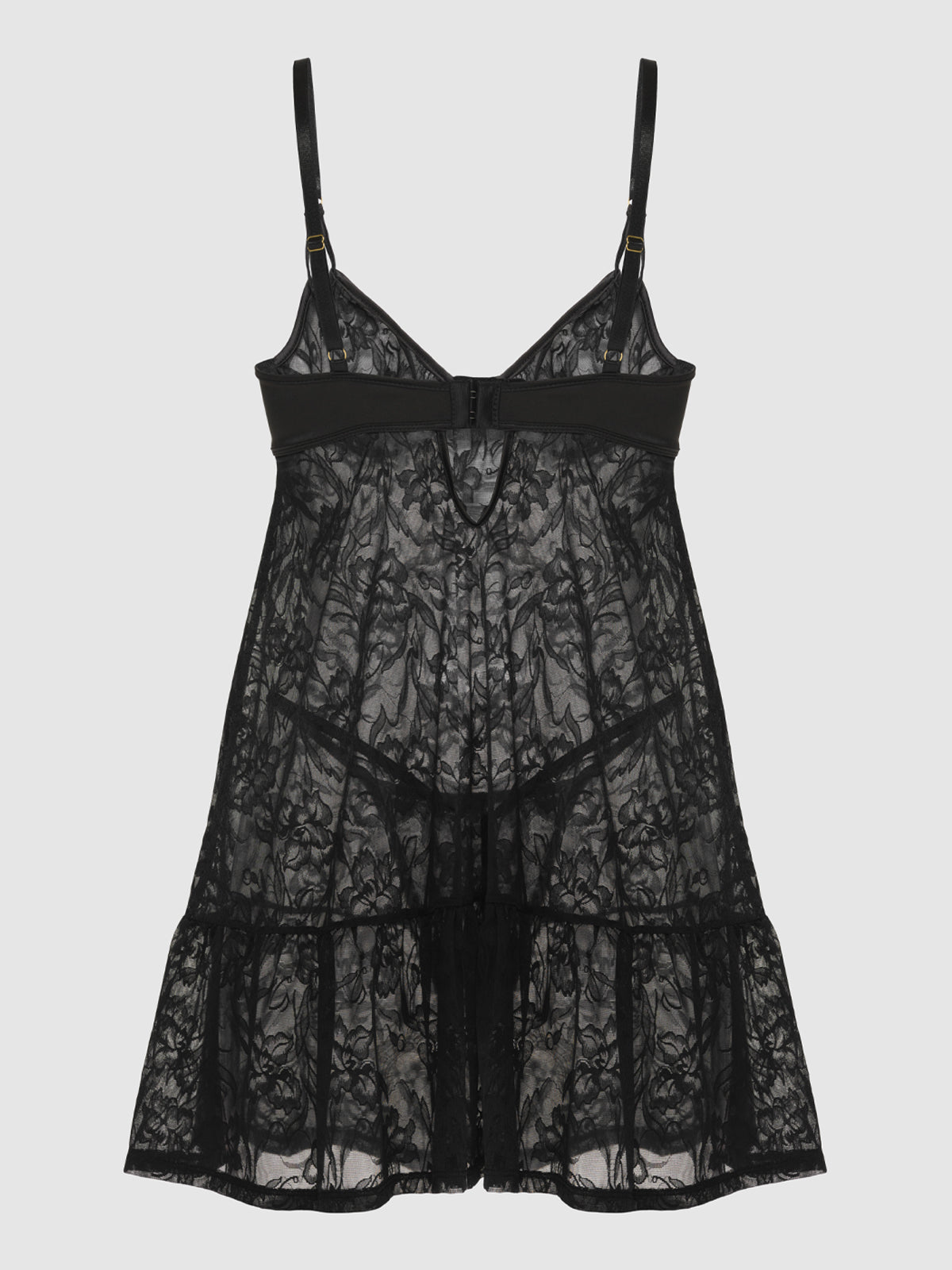 Dahlia Lace Babydoll - Fredericks of Hollywood