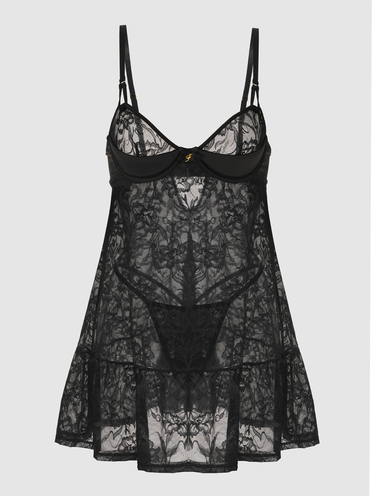 Dahlia Lace Babydoll - Fredericks of Hollywood