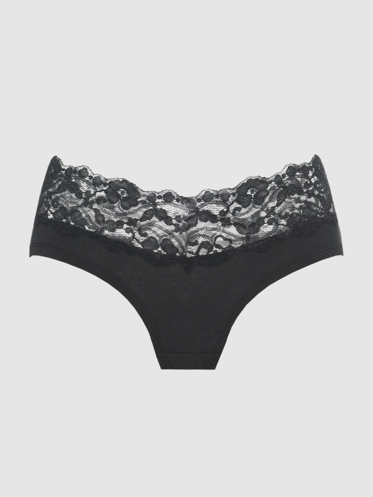 Bridget Cotton & Lace Hipster - Fredricks of Hollywood