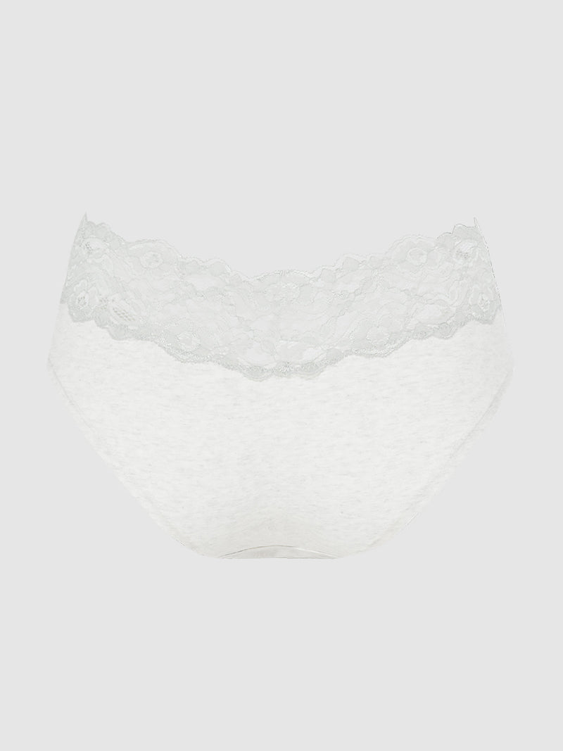 Bridget Cotton & Lace Hipster - Fredricks of Hollywood
