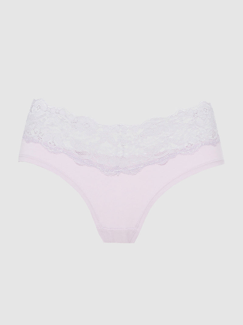 Bridget Cotton & Lace Hipster - Frederick's of Hollywood