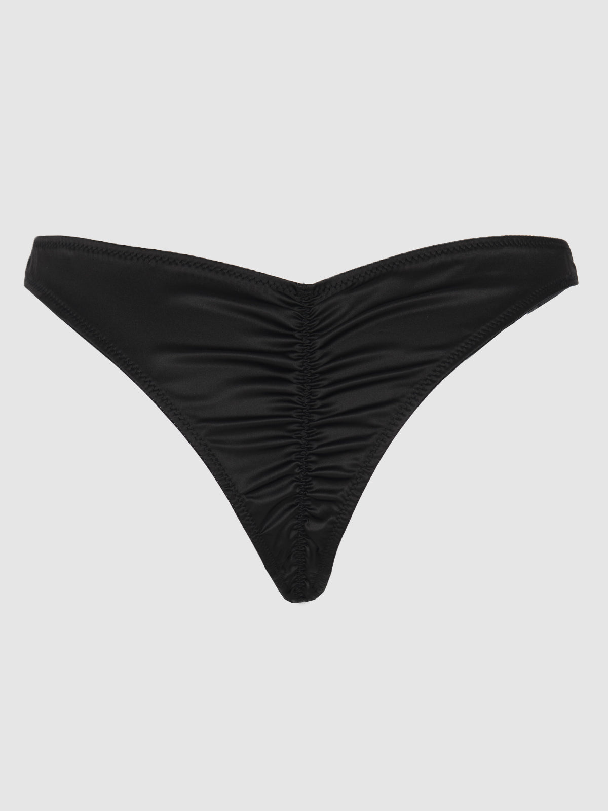 Petra Crotchless Satin Tanga - Fredericks of Hollywood