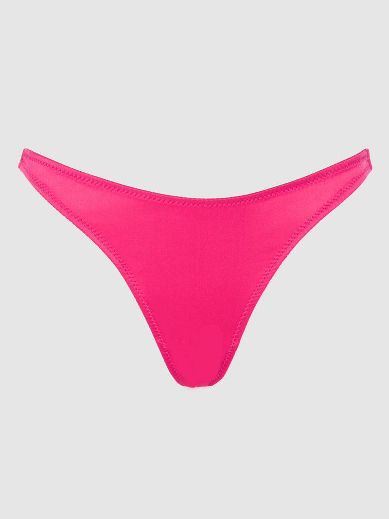 Petra Crotchless Satin Tanga - Fredericks of Hollywood