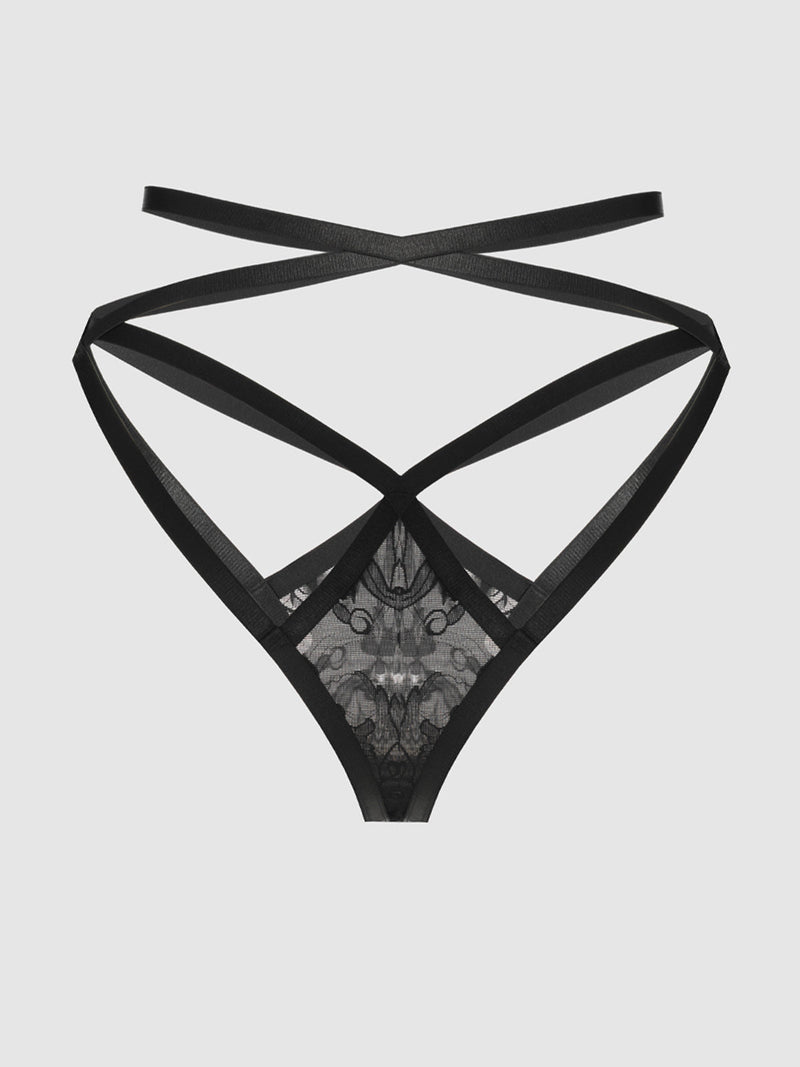 Dahlia Strappy Lace Thong