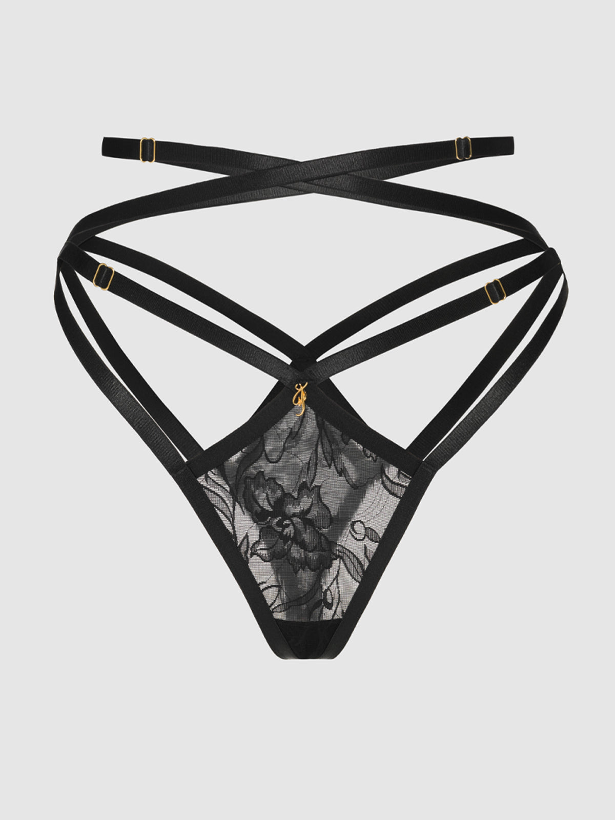 Dahlia Strappy Lace Thong