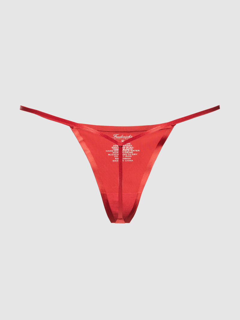 Lexi Liquid Satin G-String - Fredericks of Hollywood