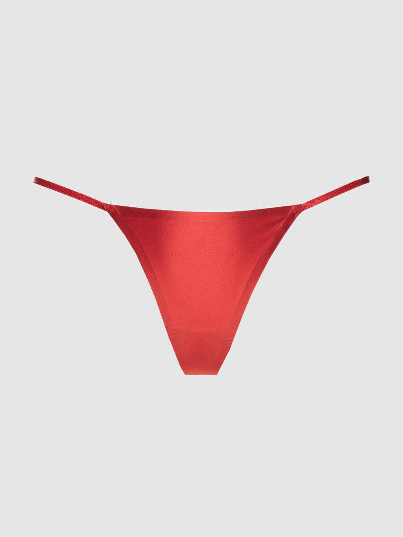 Lexi Liquid Satin G-String - Fredericks of Hollywood