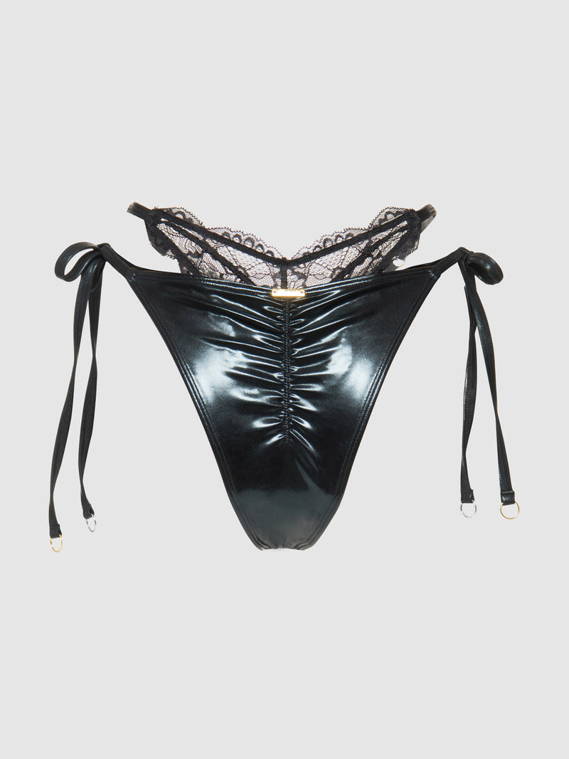 Onyx Double Layer & Lace Swim Cheeky - Fredricks of Hollywood