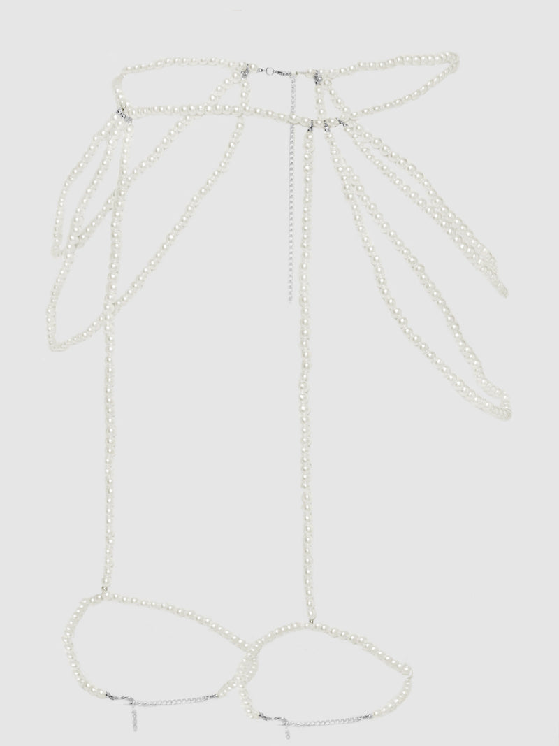 Pearl Draped Garter - Fredericks of Hollywood