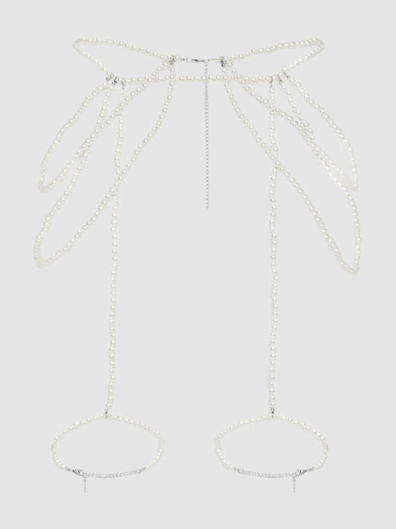 Pearl Draped Garter - Fredericks of Hollywood