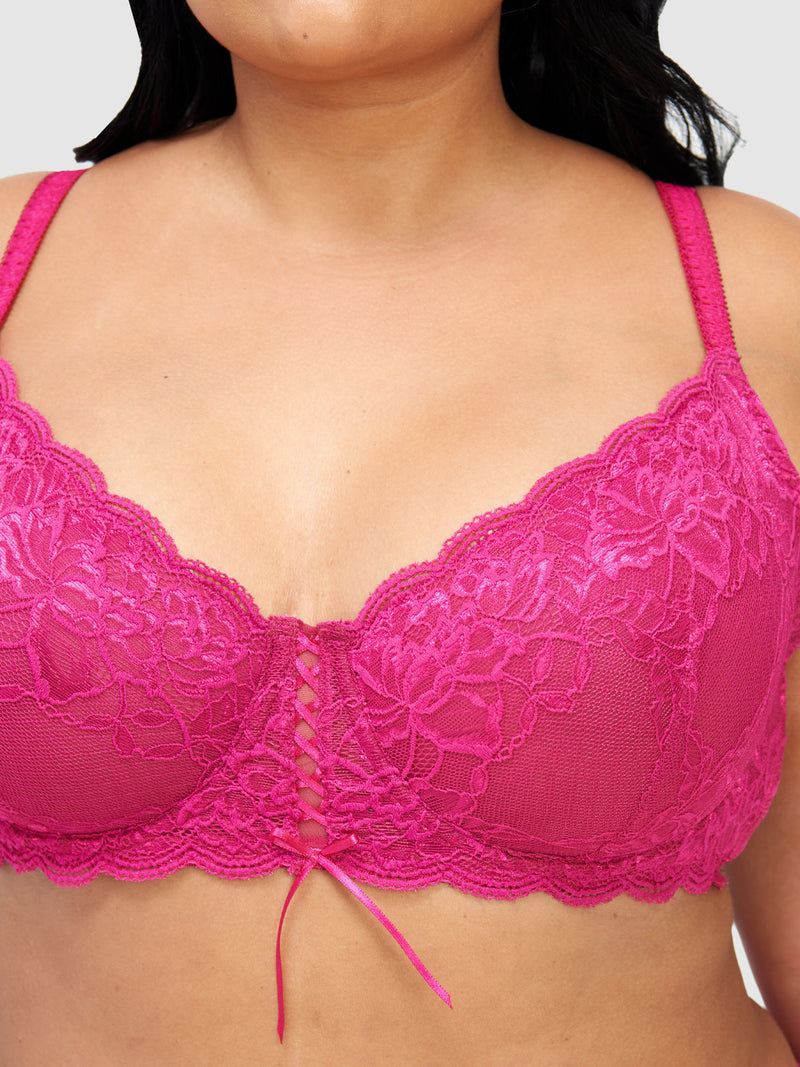 Charlotte Lace Full Figure Underwire Bra - Fredericks of Hollywood
