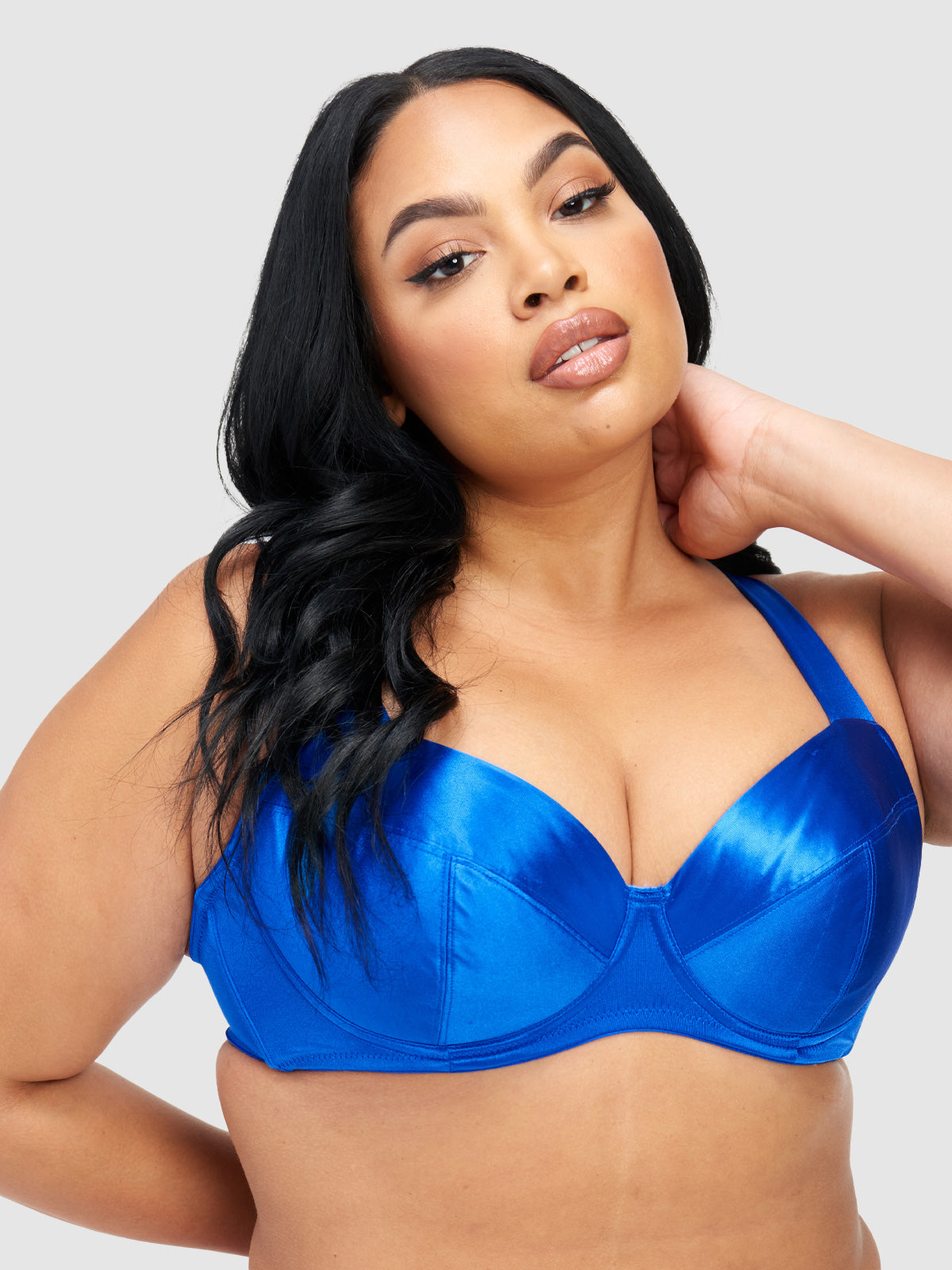 Va Va Voom Satin Full Figure Push Up Bra - Fredericks of Hollywood