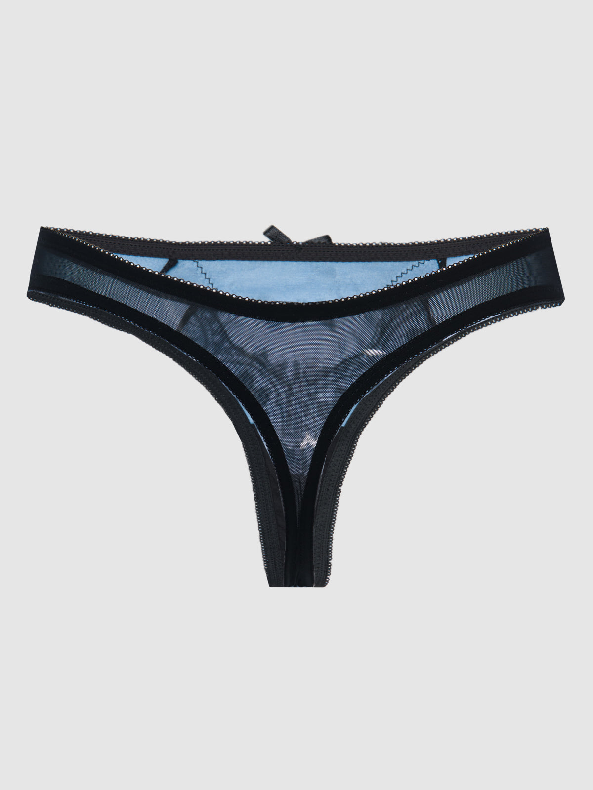 Lux Satin &amp; Lace Thong - Fredericks of Hollywood