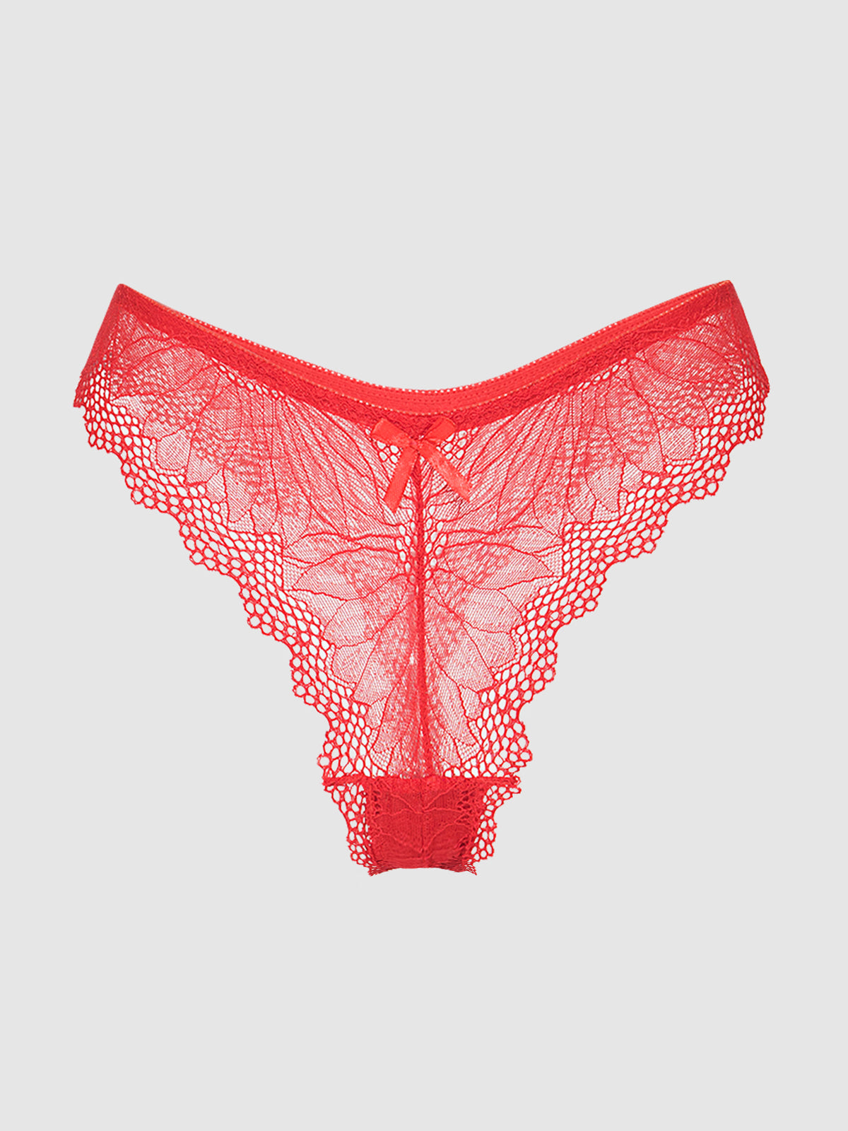 Saffron Floral Lace Thong - Fredericks of Hollywood
