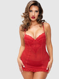 Adele Lace And Mesh Underwire Chemise - Fredericks of Hollywood